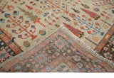 Beige, Brown and Rust Tree of Life Hand Knotted Traditional Multi Size Wool Rug