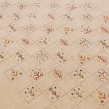 Beige Contemporary Tribal Design Hand Loomed Wool Rug