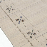 Beige Gabbeh Border Design Hand Loomed Wool Area Rug