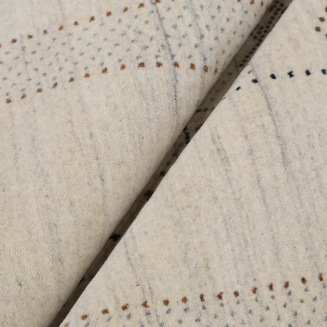 Beige Gabbeh Design Hand Loomed Wool Area Rug