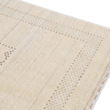Beige Gabbeh Design Hand Loomed Wool Area Rug