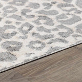 Beige Liversedge Leopard Print Area Rug-Rugs-Parc Decor