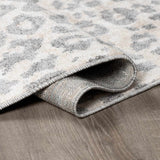 Beige Liversedge Leopard Print Area Rug-Rugs-Parc Decor
