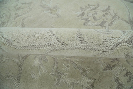 Beige Modern Style Hand Tufted 5x8 Wool Area Rug
