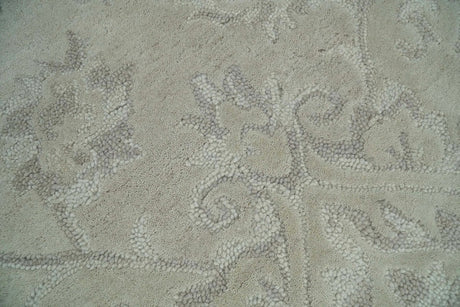 Beige Modern Style Hand Tufted 5x8 Wool Area Rug