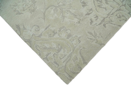 Beige Modern Style Hand Tufted 5x8 Wool Area Rug