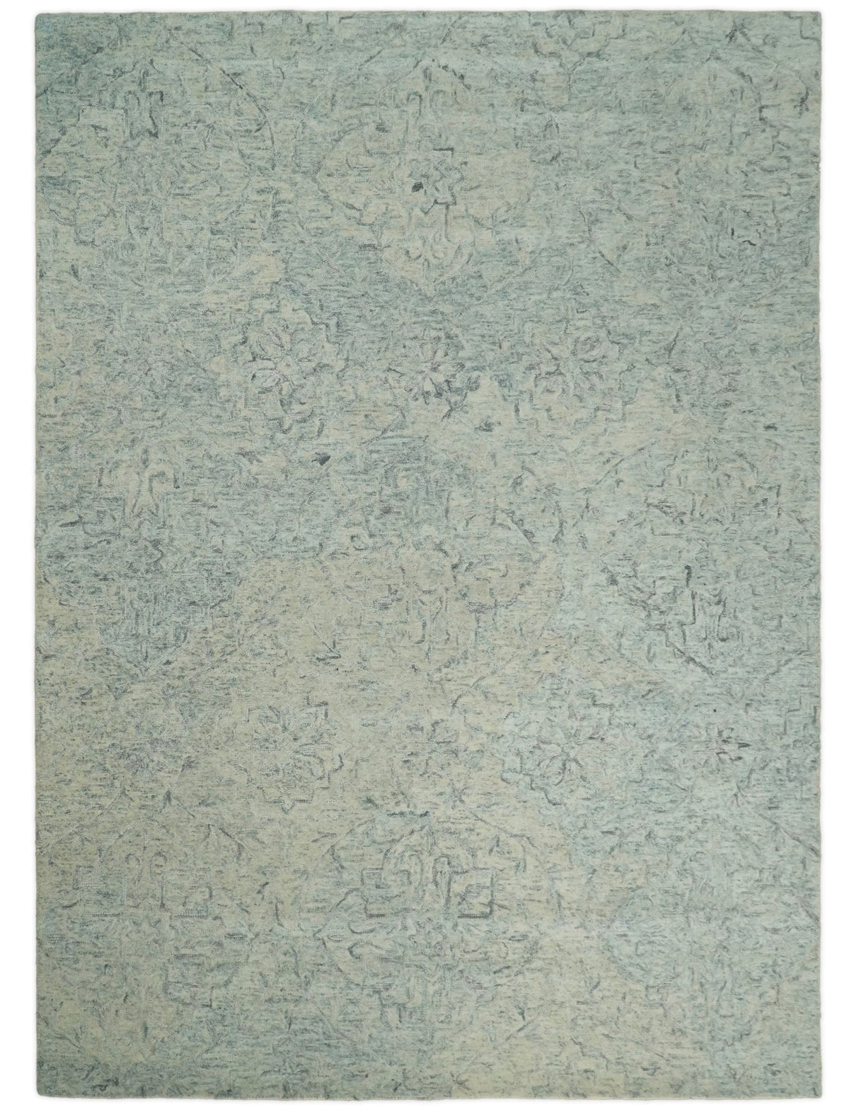 Beige Modern Style Hand Tufted Area Wool Area Rug