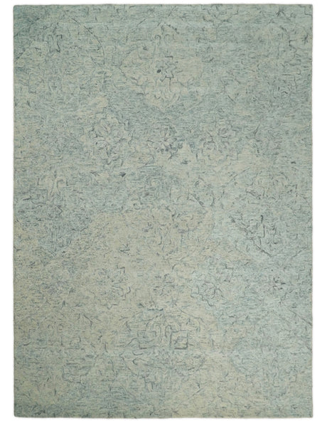 Beige Modern Style Hand Tufted Area Wool Area Rug