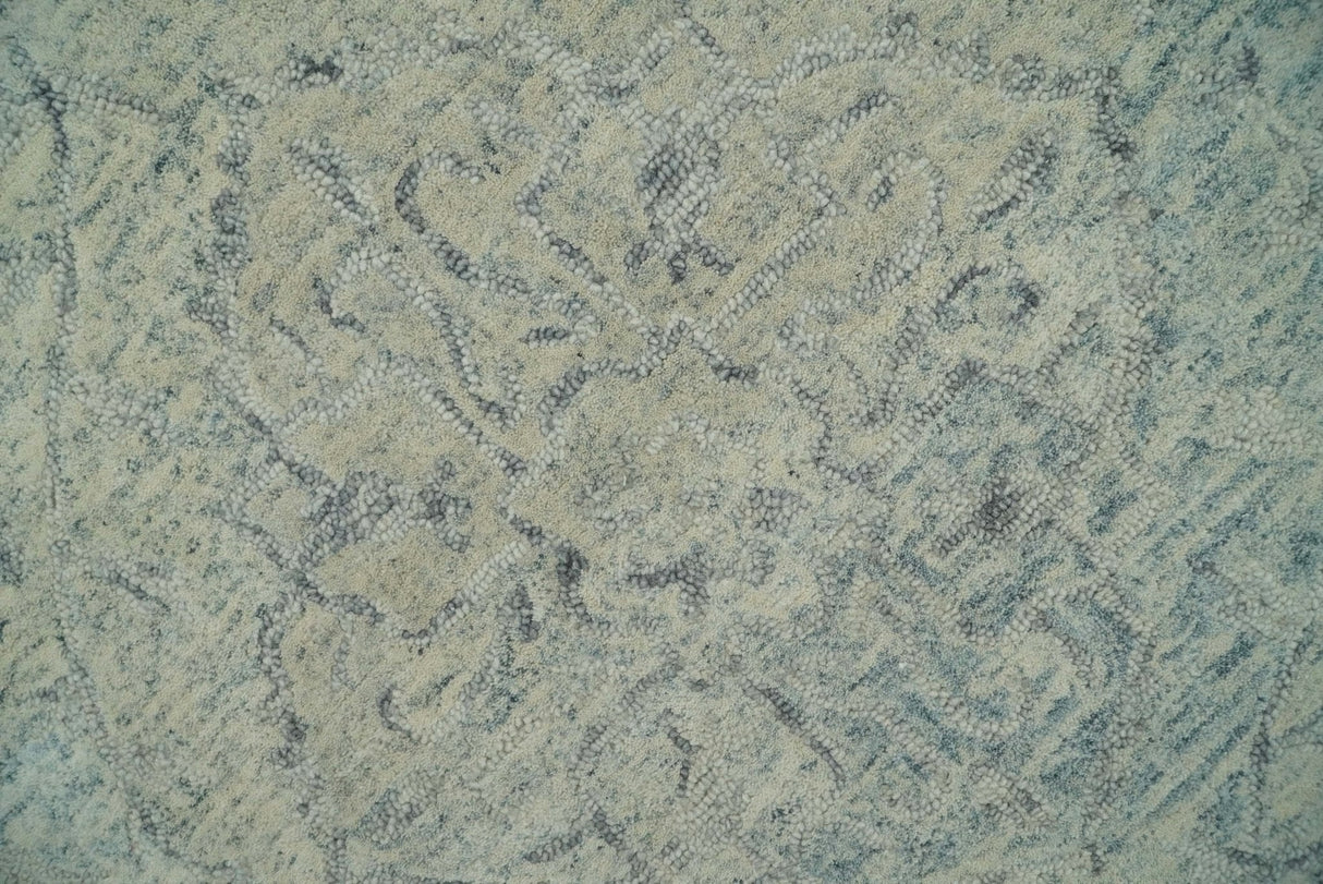 Beige Modern Style Hand Tufted Area Wool Area Rug