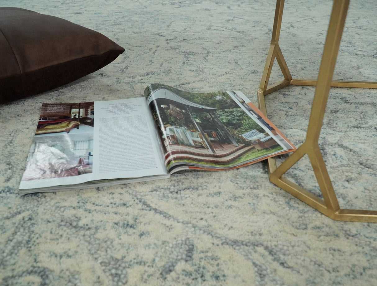 Beige Modern Style Hand Tufted Area Wool Area Rug