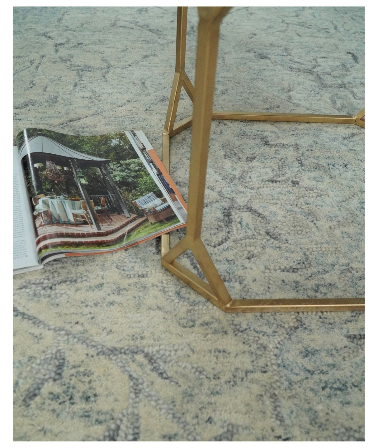 Beige Modern Style Hand Tufted Area Wool Area Rug