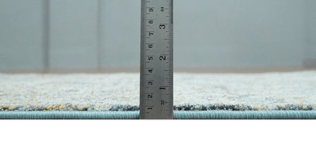 Beige, Olive and Gray and Black Antique Finish Vintage Art Silk Area Rug