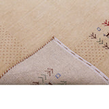 Beige Tribal Center Medallion Hand Loomed Wool Area Rug