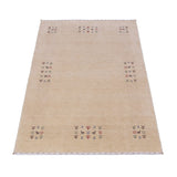 Beige Tribal Center Medallion Hand Loomed Wool Area Rug