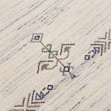 Beige Tribal Center Medallion Hand Loomed Wool Rug