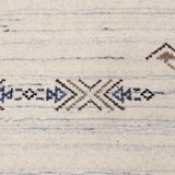 Beige Tribal Center Medallion Hand Loomed Wool Rug