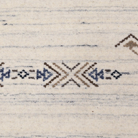 Beige Tribal Center Medallion Hand Loomed Wool Rug