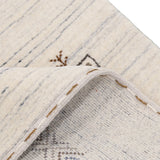 Beige Tribal Center Medallion Hand Loomed Wool Rug