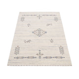 Beige Tribal Center Medallion Hand Loomed Wool Rug
