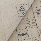 Beige Tribal Design Hand Loomed Wool Area Rug