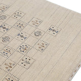 Beige Tribal Design Hand Loomed Wool Area Rug