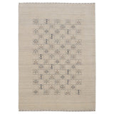 Beige Tribal Design Hand Loomed Wool Area Rug