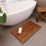 Bel Air Indoor or Outdoor Teak Shower and Bath Mat 31.4″ x 19.6″