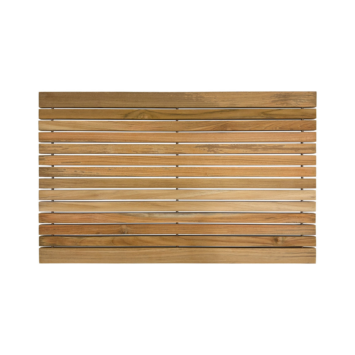 Belize Teak String Mat with Rubber Footing 31.4" x 19.6"