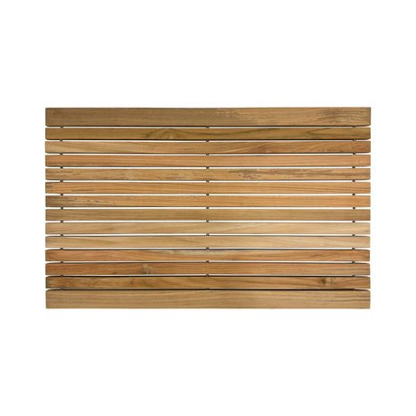 Belize Teak String Mat with Rubber Footing-Bath Mat-Parc Decor