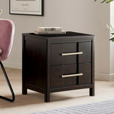 Berenice 23" Transitional Solid Wood 2-Drawer Nightstand