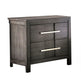 Berenice 23" Transitional Solid Wood 2-Drawer Nightstand-床头柜-Parc Decor