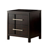 Berenice 23" Transitional Solid Wood 2-Drawer Nightstand-床头柜-Parc Decor