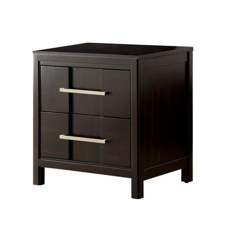 Berenice 23" Transitional Solid Wood 2-Drawer Nightstand-床头柜-Parc Decor