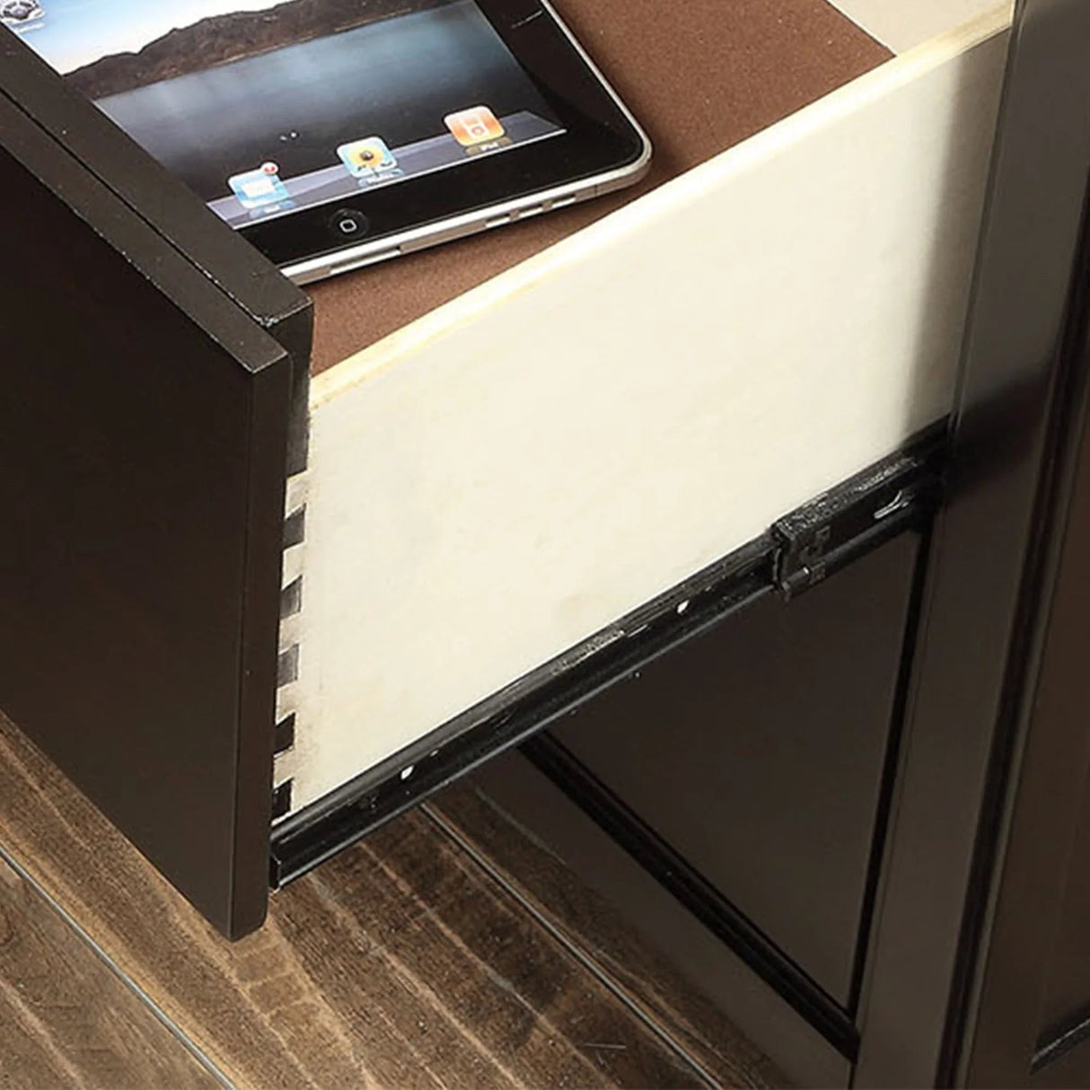 Berenice 23" Transitional Solid Wood 2-Drawer Nightstand-床头柜-Parc Decor