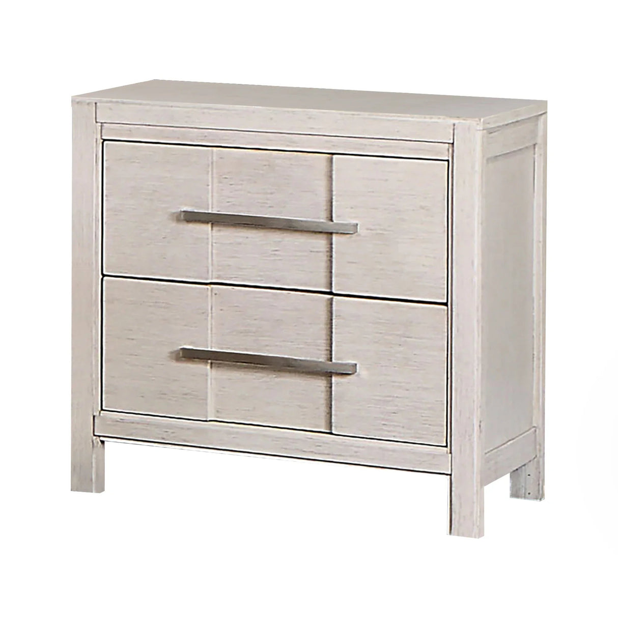 Berenice 23" Transitional Solid Wood 2-Drawer Nightstand-床头柜-Parc Decor