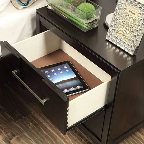 Berenice 23" Transitional Solid Wood 2-Drawer Nightstand-床头柜-Parc Decor