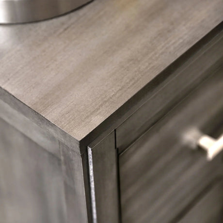 Berenice 23" Transitional Solid Wood 2-Drawer Nightstand-床头柜-Parc Decor