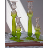 Bergamot Met Rose Candle Holder - Set of 4-Candle Holder-Parc Decor