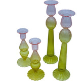 Bergamot Met Rose Candle Holder - Set of 4-Candle Holder-Parc Decor