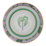 Bernadette Palm Soup Bowl - Set of 4 (+1 Bonus Bowl)-Soup Plate-Parc Decor