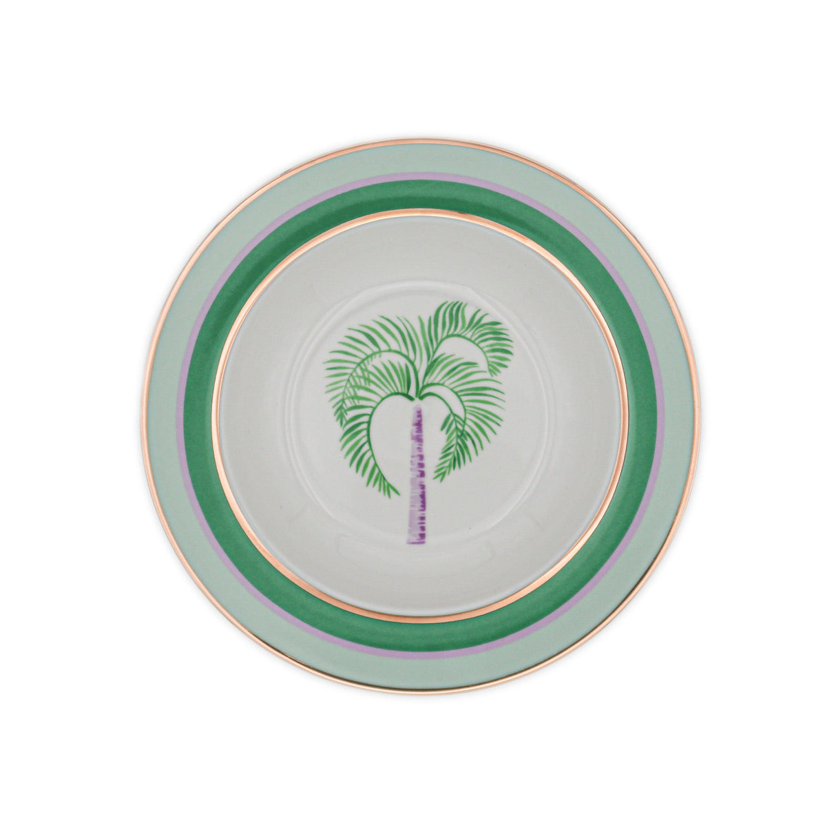 Bernadette Palm Soup Bowl - Set of 4 (+1 Bonus Bowl)-Soup Plate-Parc Decor