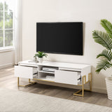 Betty Modern Glam 2-Drawer TV Stand-Entertainment-Parc Decor