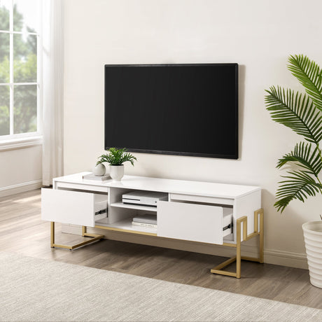 Betty Modern Glam 2-Drawer TV Stand-Entertainment-Parc Decor