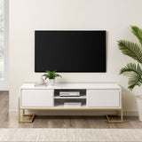 Betty Modern Glam 2-Drawer TV Stand-Entertainment-Parc Decor