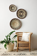 Binga Lace Patterned Basket-Wall Basket-Parc Decor