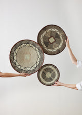 Binga Lace Patterned Basket-Wall Basket-Parc Decor