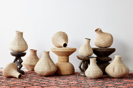 Binga Nongo Natural Woven Gourd Basket