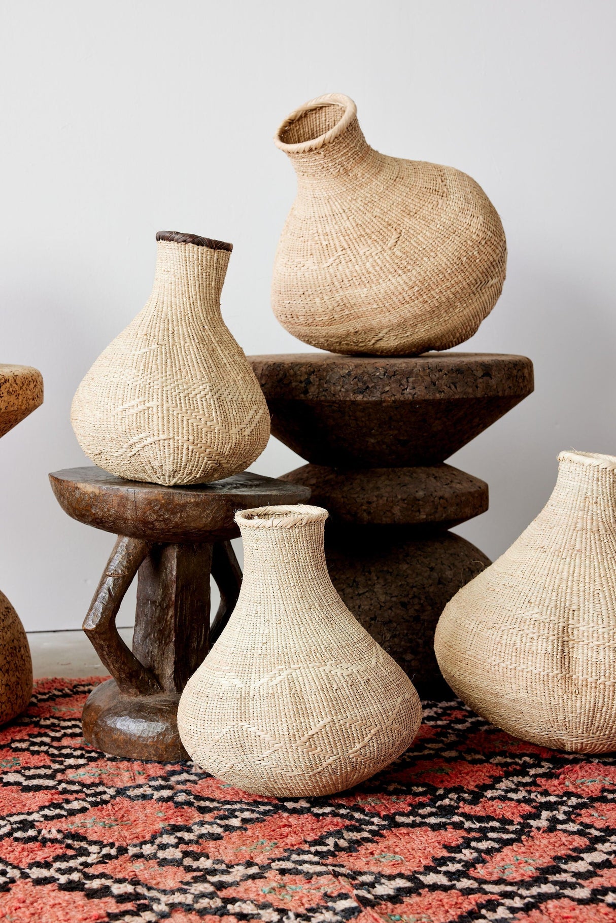 Binga Nongo Natural Woven Gourd Basket-Baskets & Vessels-Parc Decor