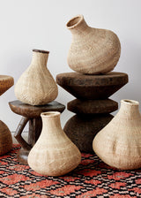 Binga Nongo Natural Woven Gourd Basket-Baskets & Vessels-Parc Decor