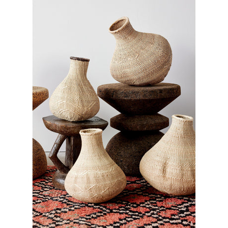 Binga Nongo Natural Woven Gourd Basket